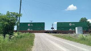 Union pacific intermodal train ZG4MQ [upl. by Esyned903]