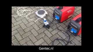 Generator Honda EU20i met parallel kabel [upl. by Hyacinthe]