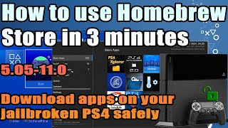 How to safely use the Homebrew Store on a Jailbroken PS4  505  110 [upl. by Weig383]