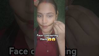 Face contouring hack with cello tape 😱 contouringhacks usefullhacks facecontouring ytviral yt [upl. by Vaughan769]