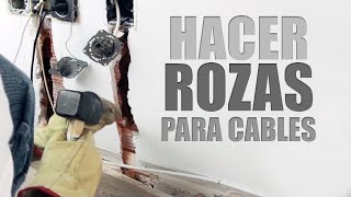 Hacer una roza para tubo de cableado [upl. by Geiss62]