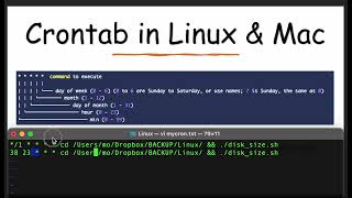 Crontab jobs  How to schedule amp run a bash or python script automatically on a Linux server or Mac [upl. by Danita]