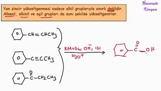 ORGANİK KİMYA AROMATİK BİLEŞİKLER  YAN ZİNCİR YÜKSELTGENMESİ [upl. by Aizatsana]