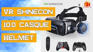 VR Shinecon 100 Casque Helmet 3D Glasses Virtual Reality Headset Smartphone Smart Phone Goggles Vid [upl. by Eemyaj]