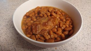 Easy Southern Pinto beans Crockpot 5 ingredients Slow Cooker [upl. by Merdith]