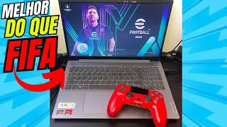 JOGANDO eFOOTBALL 24 no NOTEBOOK IDEAPAD 3 [upl. by Eenel]