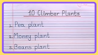 10 Climber plants name in english  Name of climber plants  Climber plants in english [upl. by True]