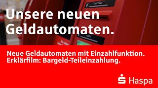 BargeldTeileinzahlung  Hamburger Sparkasse  Neue Geldautomaten mit Einzahlfunktion [upl. by Mckeon560]