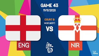 England vs Northern Ireland  2023 FIPFA Powerchair Football World Cup [upl. by Raimes]