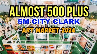 ART MARKET AT SM CITY CLARK art exhibition artmarket painting viralvideo coloring walkingtour [upl. by Ahsinal]