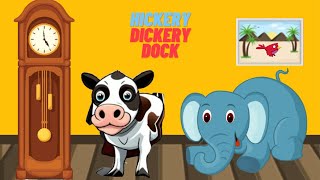 Hickory Dickory Dock hippo 2  Nursery Rhymes And Kids Songs  PintuB Rhymes [upl. by Lambertson]