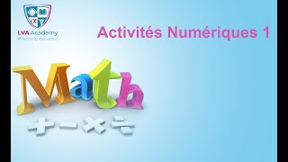 Math  Activités numériques 1  1ere année [upl. by Luigino]