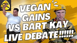 VeganGains Vs Bart Kay Impromptu LIVE Debate [upl. by Anabahs429]