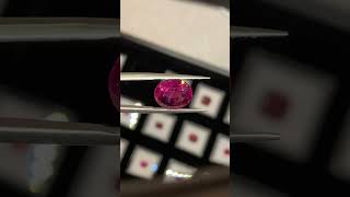 Natural Rhodolite Garnet garnet rhodolitegarnet raregems collectibles red [upl. by Airdnahs]