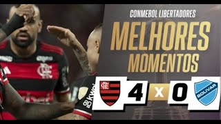 Melhores momentos de flamengo e bolivar libertadores 2024 [upl. by Atiekal]