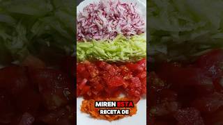 CHAUCHAS CON VERDURAS 🧑‍🍳 si aún no sabías de esta mezcla 🍅🥒🍒🥕 [upl. by Trawets]