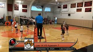 Girls Varsity Volleyball Agawam High School at Lee Middle amp High School September 10 2024 [upl. by Nitsyrk]