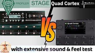 Neural DSP Quad Cortex vs Kemper Stage extensive sound feel test and detailed comparison chart [upl. by Relyuc]