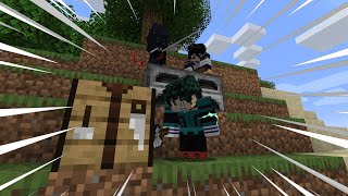 Minecraft Manhunt but we have MY HERO ACADEMIA QUIRKS [upl. by Liw]