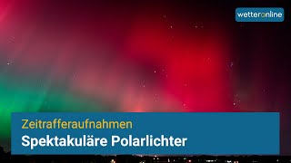 Spektakuläre Polarlichter im Zeitraffer ✨ [upl. by Cacka]