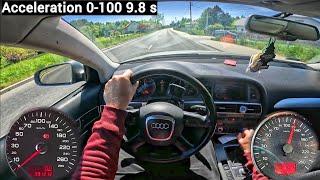 Audi A6 C6 TDI 140 HP POV Test Drive 43 [upl. by Masson571]