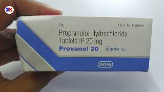 Provanol 20 tablet  Propranolol Hydrochloride Tablet  Provanol 20mg Tablet Uses Benefits Dosage [upl. by Dorin209]