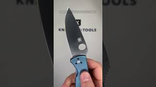 Spyderco Tenacious C122TIBLP Blue Titanium pocket knife [upl. by Pansie]