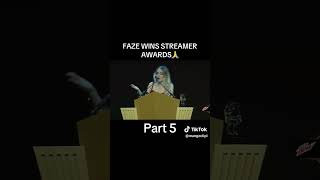 Faze Wins Streamer Awards faze funny streamer [upl. by Nywrad]