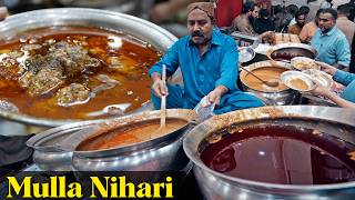 Mulla Nihari pe Pehli Sehri  Ramzan Night in Karachi PIB Colony  Street Food of Pakistan [upl. by Elleyoj]