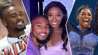 Simone Biles amp Jonathan Owens LOVE Story From Proposing To 2024 Olympics [upl. by Enrobialc]