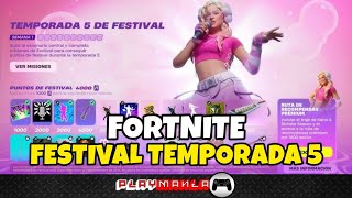 Pase FORTNITE FESTIVAL Temporada 5 x KAROL G [upl. by Annodal917]