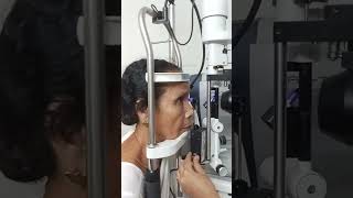 Eye pressure checked by applanation tonometry youtub short shortsvideo do like comment share [upl. by Welbie984]