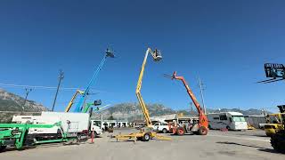 Tow Behind Aerial Boom Lift Articulating 2008 BilJax 45 with Jib Electric Manlift [upl. by Carrick]