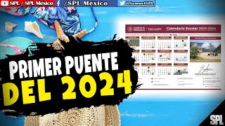 Calendario oficial 2024 en México Listado de festivos y puentes de este año ¡Ve aquí primer puente [upl. by Zeralda]