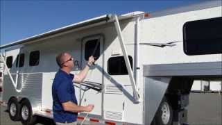 How to operate an awning on your trailer or RV [upl. by Nyram]