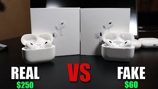 I Spent 100 Hours Testing FAKE vs REAL AirPods Pro 2  Heres the SHOCKING Truth [upl. by Nimref]