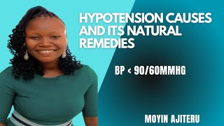 HYPOTENSION CAUSES AND NATURAL REMEDIES [upl. by Serene408]