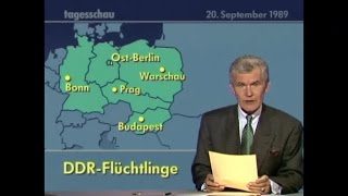 Vor 25 Jahren TVBerichte Teil 4 über quotDDRWendequot in quotTAGESSCHAUquot vom 1509 bis 30091989 [upl. by Kinimod]