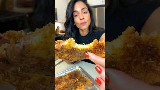 Crispy Parmesan Smashed Potatoes 🔥 easyrecipes partyinmouth [upl. by Hairem]