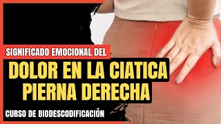 Dolor en ciática pierna DERECHA🦵 ¿Qué significa emocionalmente 🤷‍♂️  Biodescodificación 🧠 [upl. by Belsky]