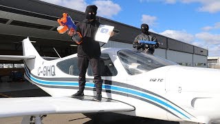 Nerf War Airplane Thieves [upl. by Releyks105]