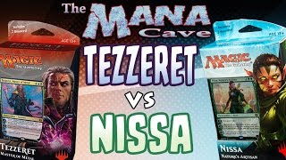 MTG  Tezzeret vs Nissa Planeswalker Deck Showdown quotThe Mana Cavequot Ep60 [upl. by Eimac]