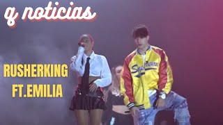 Rusherking hizo un show en Mar del Plata junto a Emilia [upl. by Otsuaf]