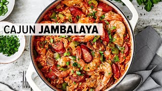 JAMBALAYA RECIPE  the best onepot Cajun jambalaya [upl. by Phoebe570]