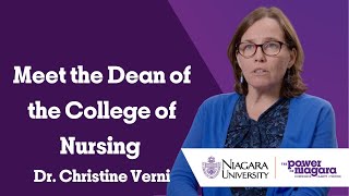 Meet the Dean of the College of Nursing  Niagara University [upl. by Barthelemy]