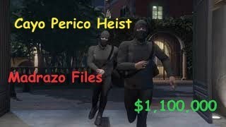 Gta 5 Cayo Perico Heist Madrazo Files 1 100 000 [upl. by Janith642]