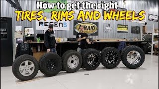 Understanding how to pick out the right size Tires Rims and wheels [upl. by Rather294]