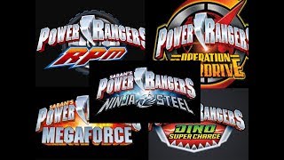 Top 5 Worst Power Rangers Opening Themes [upl. by Ameehs124]