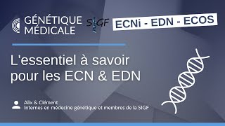 Lessentiel à savoir en médecine génétique pour les ECN  EDN [upl. by Leaper971]