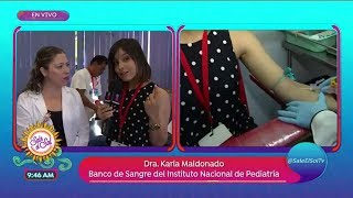 El Instituto Nacional de Pediatría necesita donadores de sangre  Sale el Sol [upl. by Annazor]